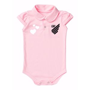 Macacão Body Baby Polo CAP Rosa