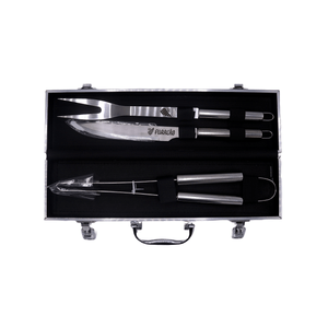 Kit Churrasco 3 Peças com Maleta