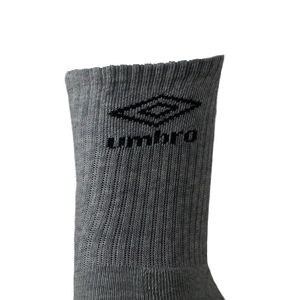 Meias Tripack Unissex Umbro Cano Alto 39-43 Cinza Mescla