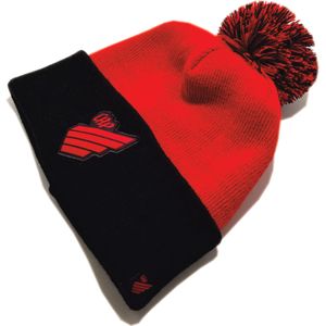 Gorro Unissex Escudo CAP - Vermelho e Preto