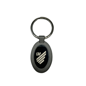 Chaveiro Oval com Escudo Athletico Paranaense - Cor Grafite