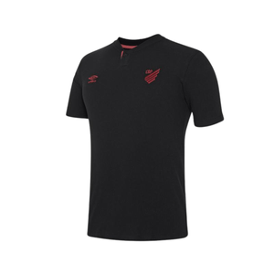 Polo Masculina Athletico Paranaense Viagem 2024 Preta