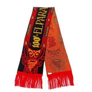 Cachecol CAP El Paranaense 2024 - Preto, Vermelho e Dourado
