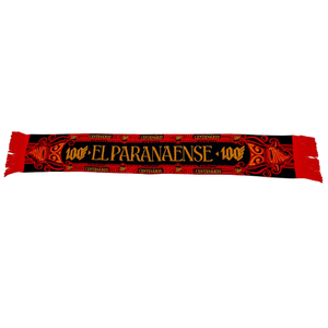Cachecol CAP El Paranaense 2024 - Preto, Vermelho e Dourado