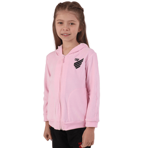 Jaqueta Kids Plush Athletico Paranaense Rosa