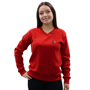 Sueter Feminino Escudo Athletico Paranaense Gola V Vermelho