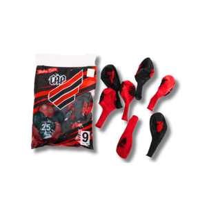 Balões de Látex N9 Athletico Paranaense - Pacote com 25 Unidades