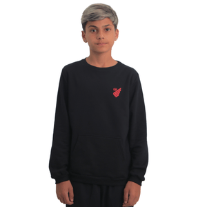 Blusa Moletom Infanto Juvenil Athletico Preto