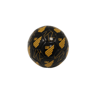 Mini Bola Athletico Preta e Dourada