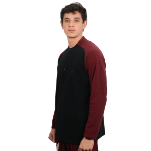 Blusa Masculina Microsoft Athletico Preta e Bordo