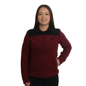 Jaqueta Feminina Microsoft Athletico Bordo e Preto