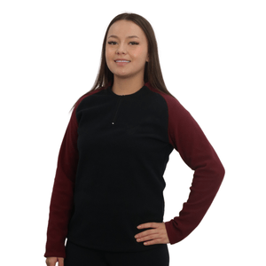 Blusa Feminina Microsoft Athletico Preta e Bordo