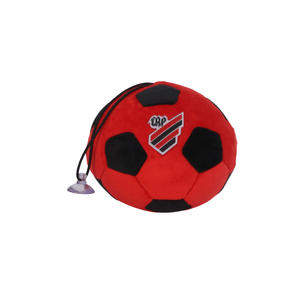 Mini Bola de Pelúcia Athletico Vermelho e Preto