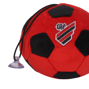 Mini Bola de Pelúcia Athletico Vermelho e Preto