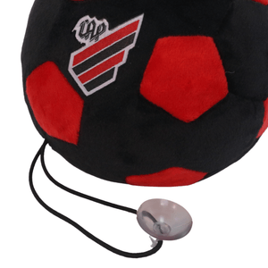 Mini Bola de Pelúcia Athletico Preto e Vermelho