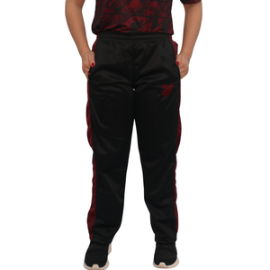 Calça Esportiva Infanto Juvenil Escudo Athletico Preto e Bordo