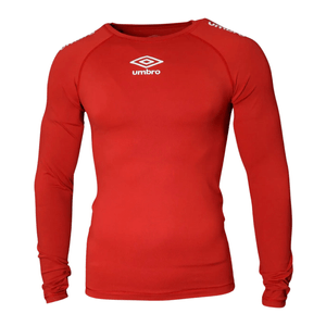 Camiseta Unissex Manga Longa Termica Umbro Vermelha