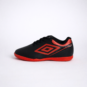Chuteira Futsal Umbro Adamant Top Speed Jr Preto/Vermelho/Branco