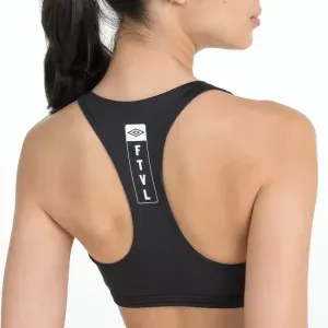 Top Feminino Umbro Futevôlei Graphic Camuflado - Preto