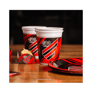 Copo Descartável Aniversário Athletico 8 Unidades